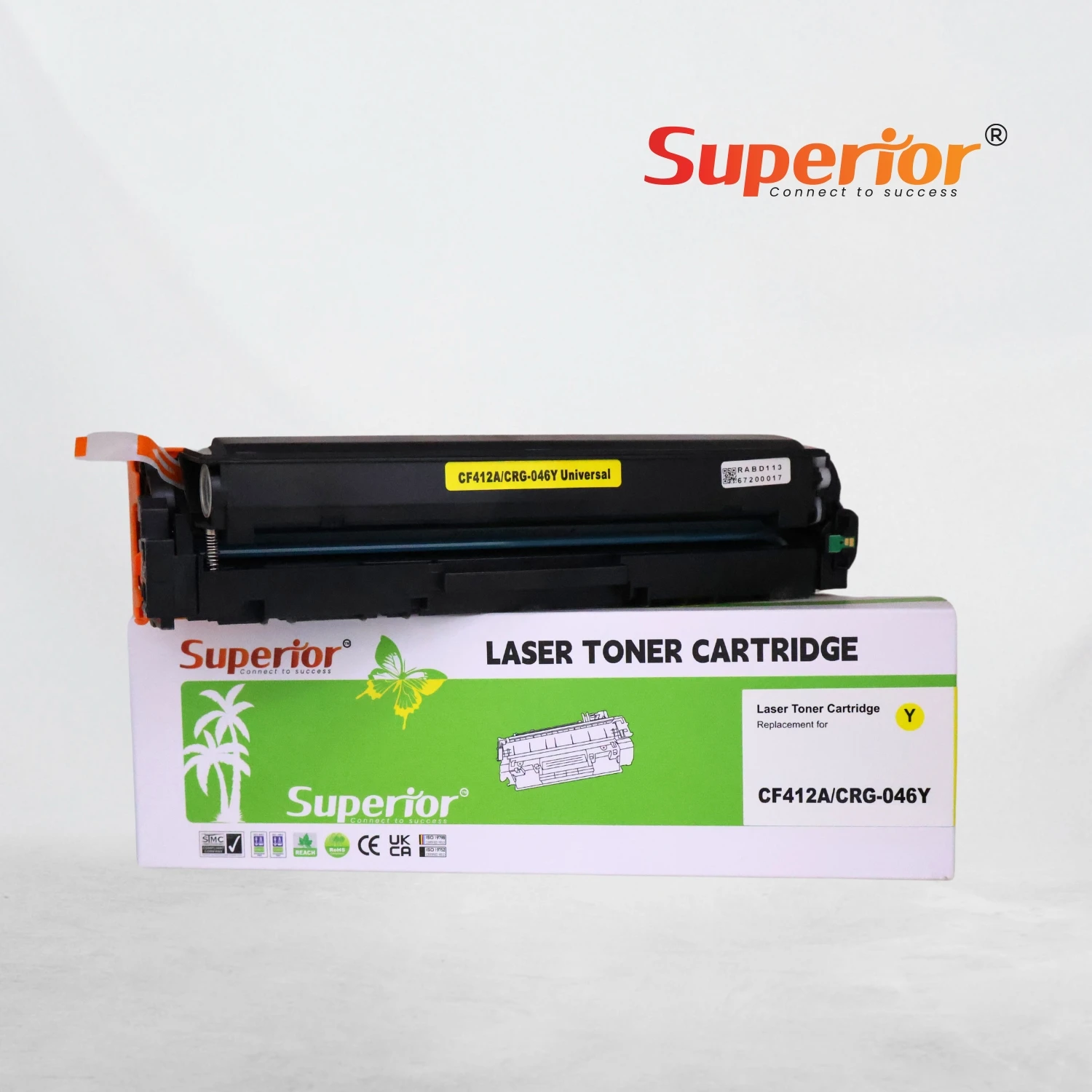 Superior CF412A Yellow Compatible Toner Cartridge – With Chip