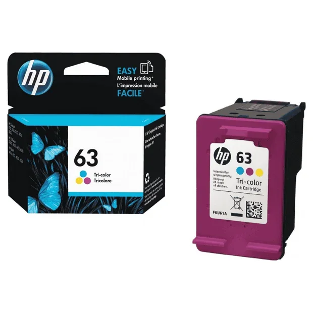 HP 63 F6U61AN Original Tri-Color Ink Cartridge