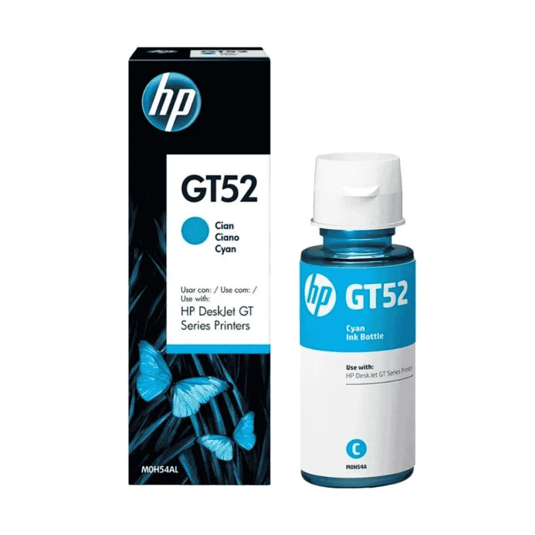 HP GT52 Cyan Ink Bottle 70ml – M0H54AE | Original HP Ink